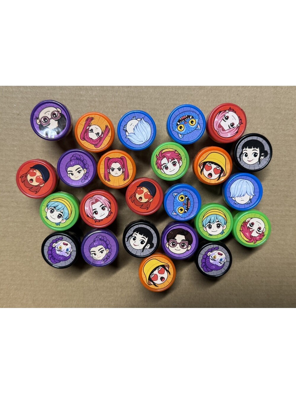 24Pcs for Demon Hunters Themed Stampers - Perfect Kpop Birthday Party Supplies &